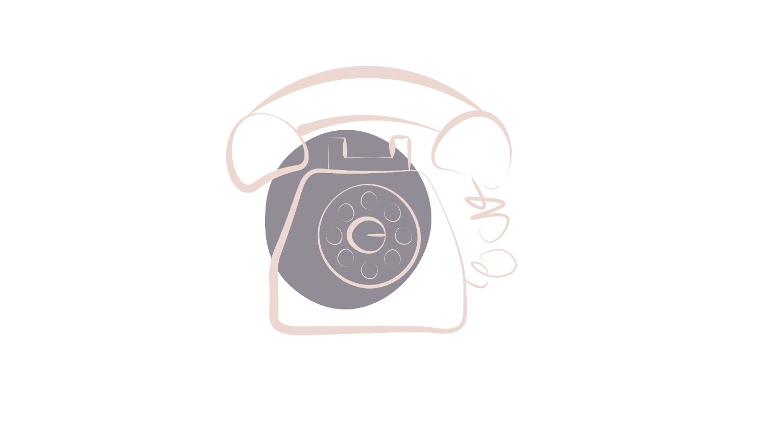 Vintage rotary telephone illustration